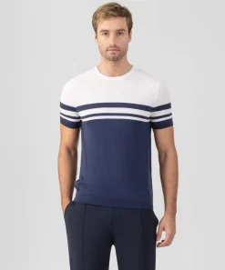 Ron Dorff Lounge T-Shirts | T-Shirts>Bicolor Knitted T-Shirt