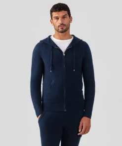 Ron Dorff Cashmere & Knitwear Tops>Cashmere Zipped Hoodie