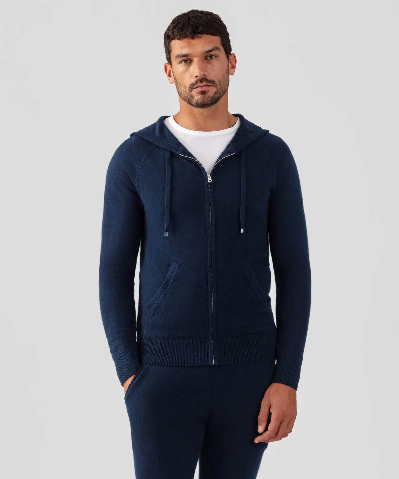 Ron Dorff Cashmere & Knitwear Tops>Cashmere Zipped Hoodie