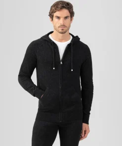 Ron Dorff Cashmere & Knitwear Tops>Cashmere Zipped Hoodie