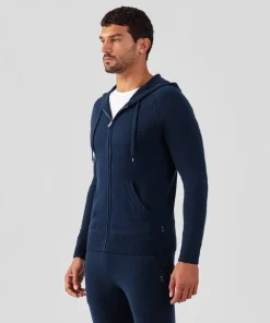 Ron Dorff Cashmere & Knitwear Tops>Cashmere Zipped Hoodie