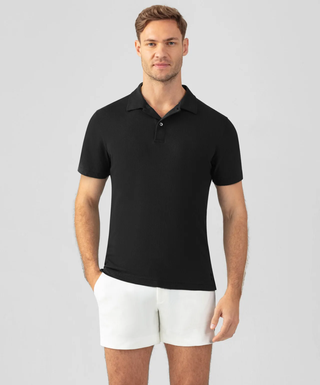 Ron Dorff Polo Shirts>Cotton Mesh RD Polo