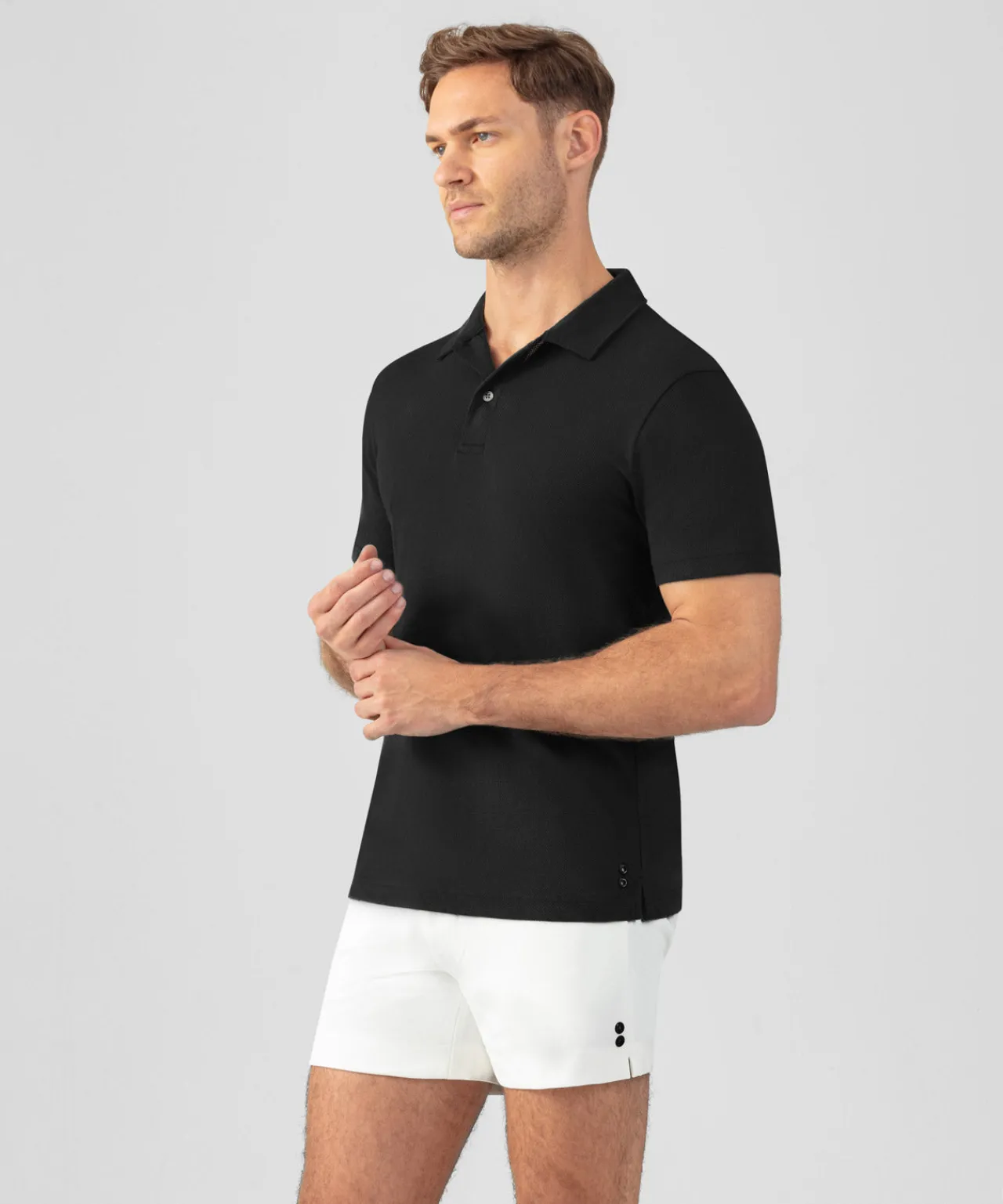 Ron Dorff Polo Shirts>Cotton Mesh RD Polo