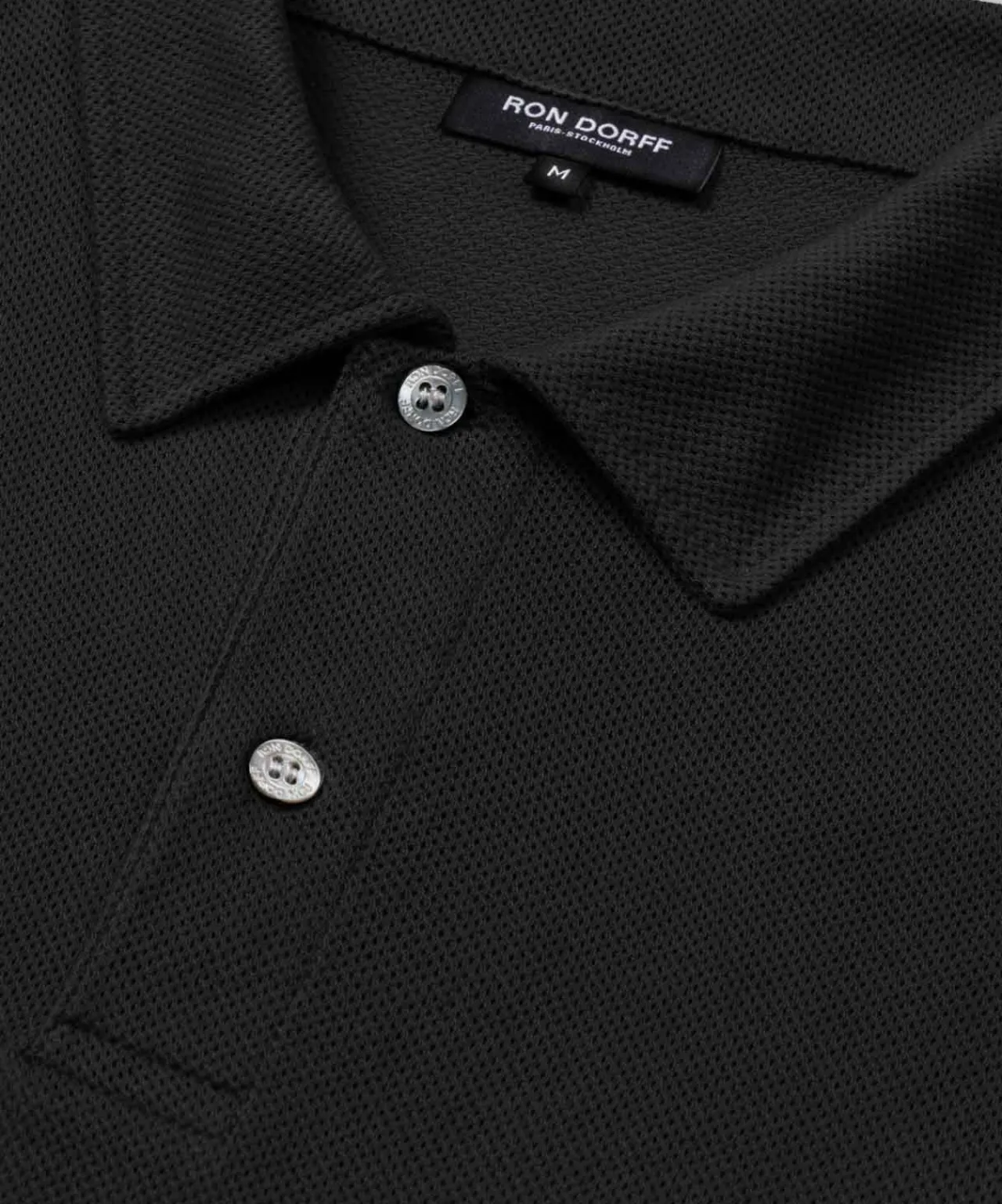Ron Dorff Polo Shirts>Cotton Mesh RD Polo