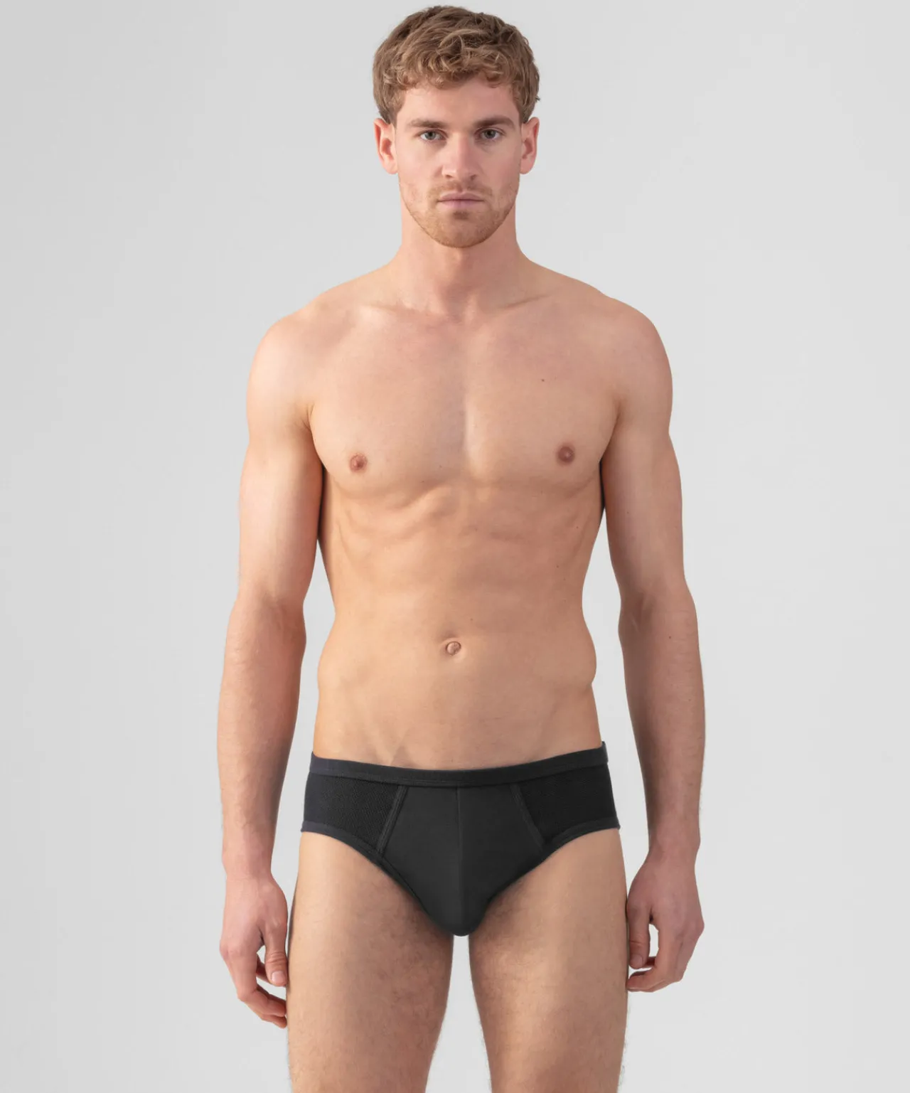 Ron Dorff Y-Front Briefs>Cotton Mesh Y-Front Briefs