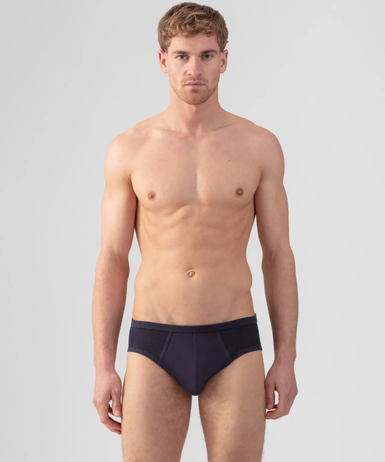 Ron Dorff Y-Front Briefs>Cotton Mesh Y-Front Briefs