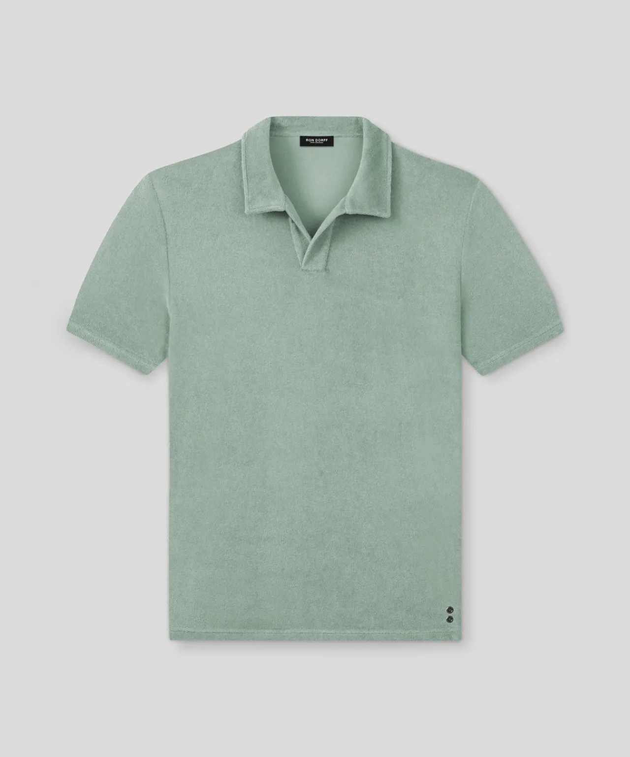 Ron Dorff Polo Shirts>Cotton Terry V Neck Polo