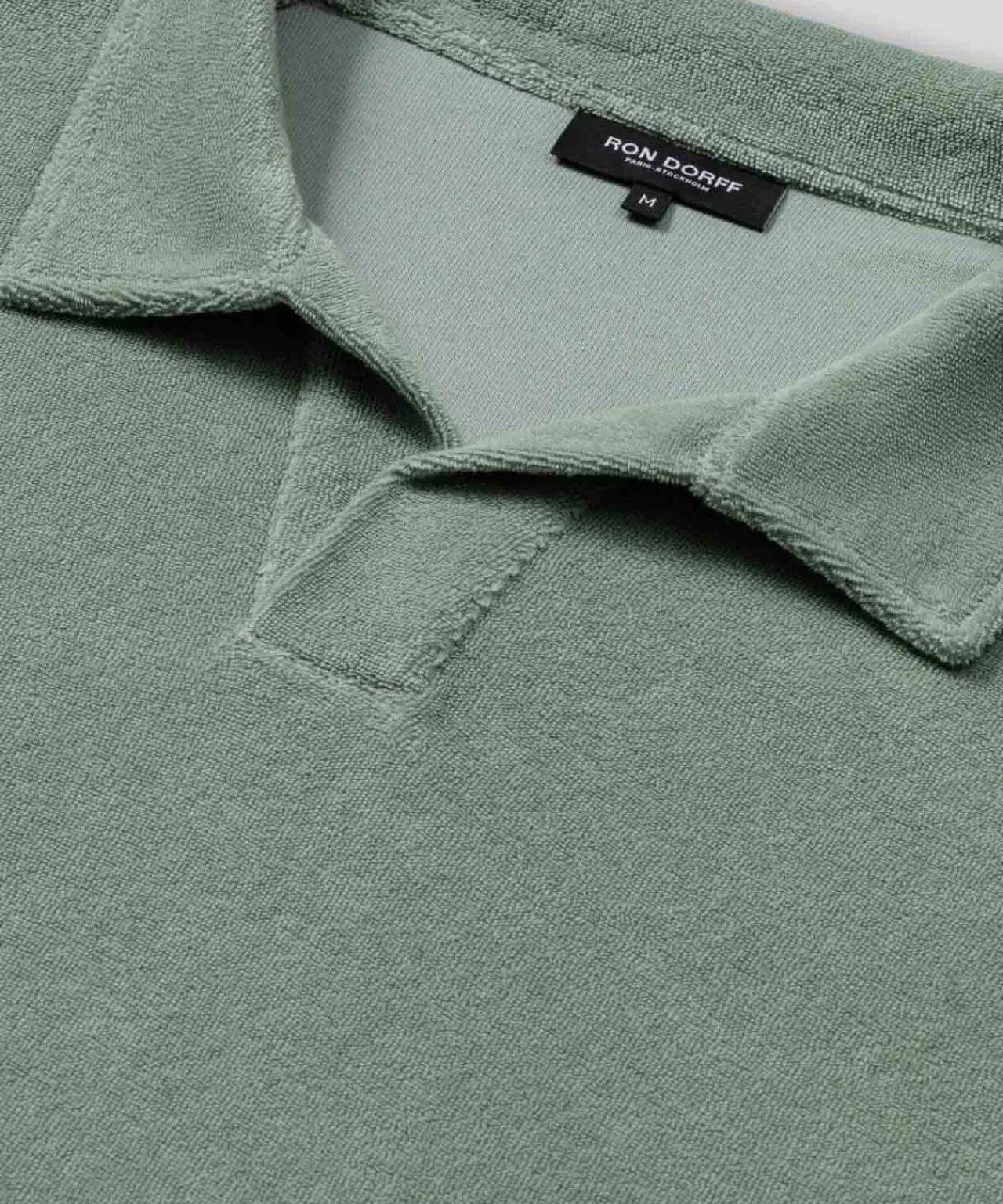 Ron Dorff Polo Shirts>Cotton Terry V Neck Polo
