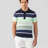 Ron Dorff Polo Shirts>Cotton-Piqué Polo w. Big Stripes