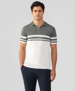 Ron Dorff Polo Shirts>Cotton-Silk RD Polo Bicolor