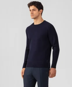 Ron Dorff Cashmere & Knitwear Tops>Cotton-Wool Sweater w. Side Rib