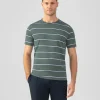 Ron Dorff Lounge T-Shirts | T-Shirts>Crew Neck T-Shirt Eyelet Edition w. Double Stripes
