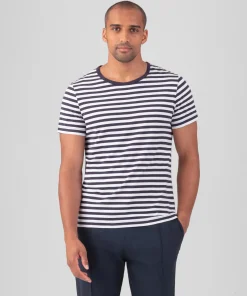Ron Dorff Lounge T-Shirts | T-Shirts>Crew Neck T-Shirt Eyelet Edition