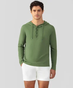 Ron Dorff Cashmere & Knitwear Tops>Light Cotton-Silk Hoodie Sweater