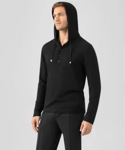 Ron Dorff Cashmere & Knitwear Tops>Light Cotton-Silk Hoodie Sweater