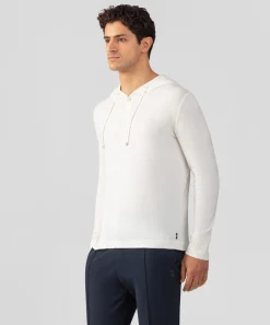 Ron Dorff Cashmere & Knitwear Tops>Light Cotton-Silk Hoodie Sweater