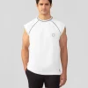 Ron Dorff Sweatshirts>Organic Cotton Sleeveless Sweatshirt w. Piping
