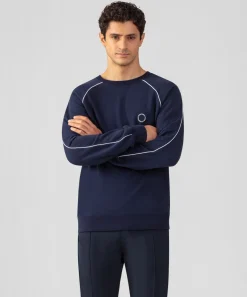 Ron Dorff Sweatshirts>Organic Cotton Sweatshirt w. Piping