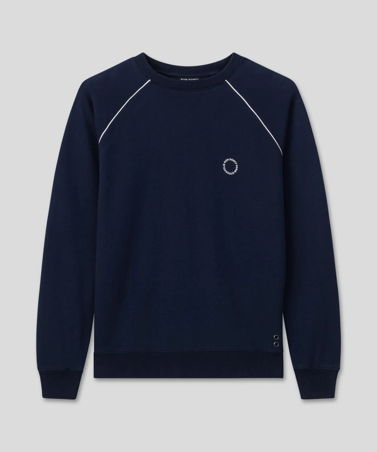 Ron Dorff Sweatshirts>Organic Cotton Sweatshirt w. Piping
