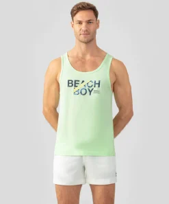 Ron Dorff Pajamas | Lounge T-Shirts>Organic Cotton Tank Top "BEACH BOY"