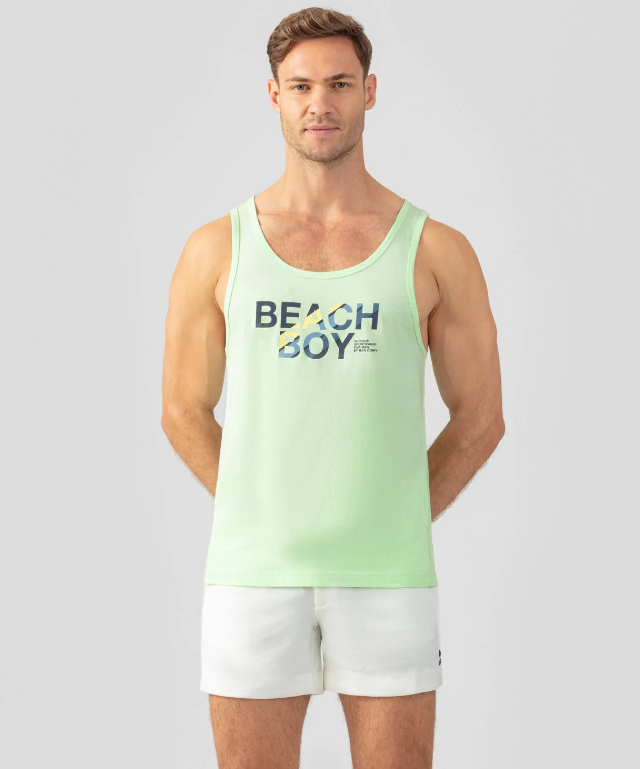 Ron Dorff Pajamas | Lounge T-Shirts>Organic Cotton Tank Top "BEACH BOY"