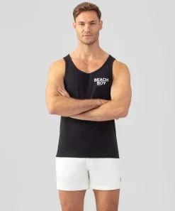 Ron Dorff Pajamas | Lounge T-Shirts>Organic Cotton Tank Top "BEACH BOY"