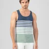 Ron Dorff Pajamas | Lounge T-Shirts>Organic Cotton Tank Top w. Stripes