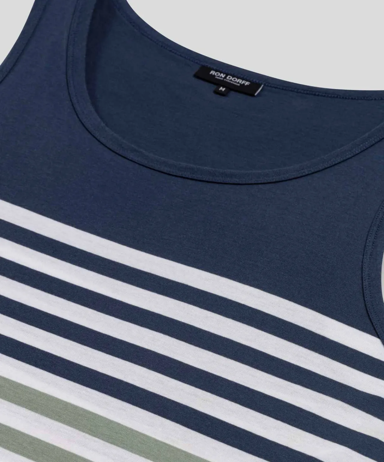 Ron Dorff Pajamas | Lounge T-Shirts>Organic Cotton Tank Top w. Stripes