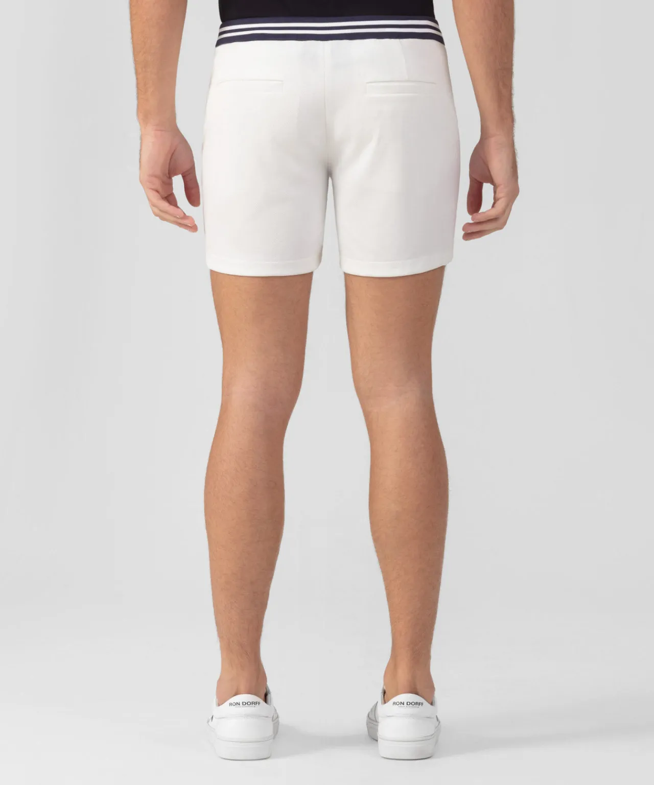 Ron Dorff Shorts>RD Tennis Shorts w. Striped Waist