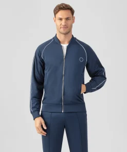 Ron Dorff Jackets>Retro Cotton Jacket w. Piping