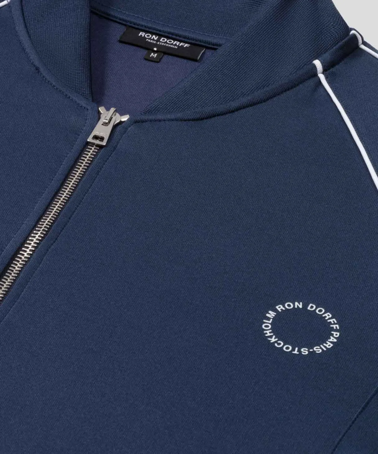 Ron Dorff Jackets>Retro Cotton Jacket w. Piping
