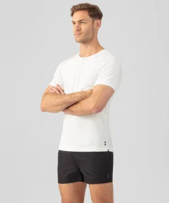 Ron Dorff Lounge T-Shirts | T-Shirts>Ribbed Short-Sleeved Henley