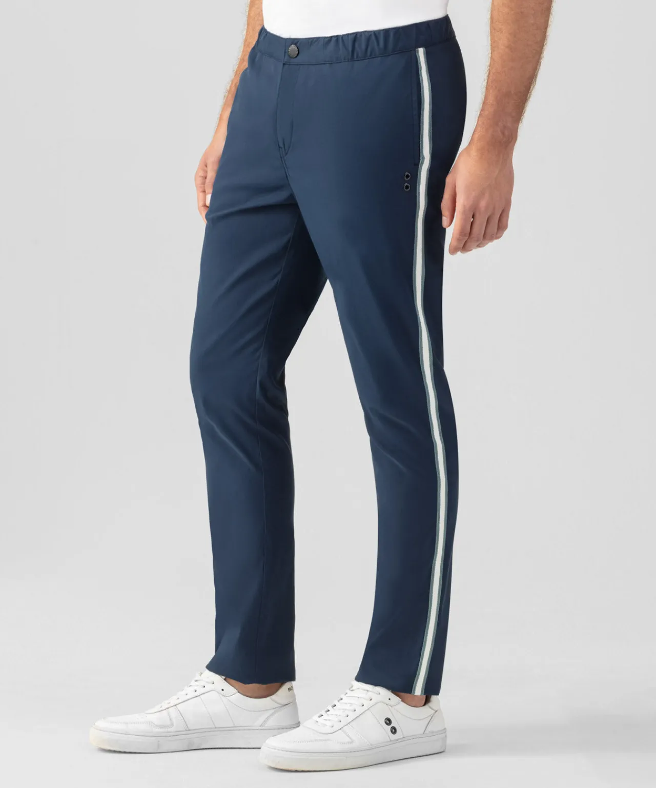 Ron Dorff Pants>Sports Chino Pants w. Side Stripes