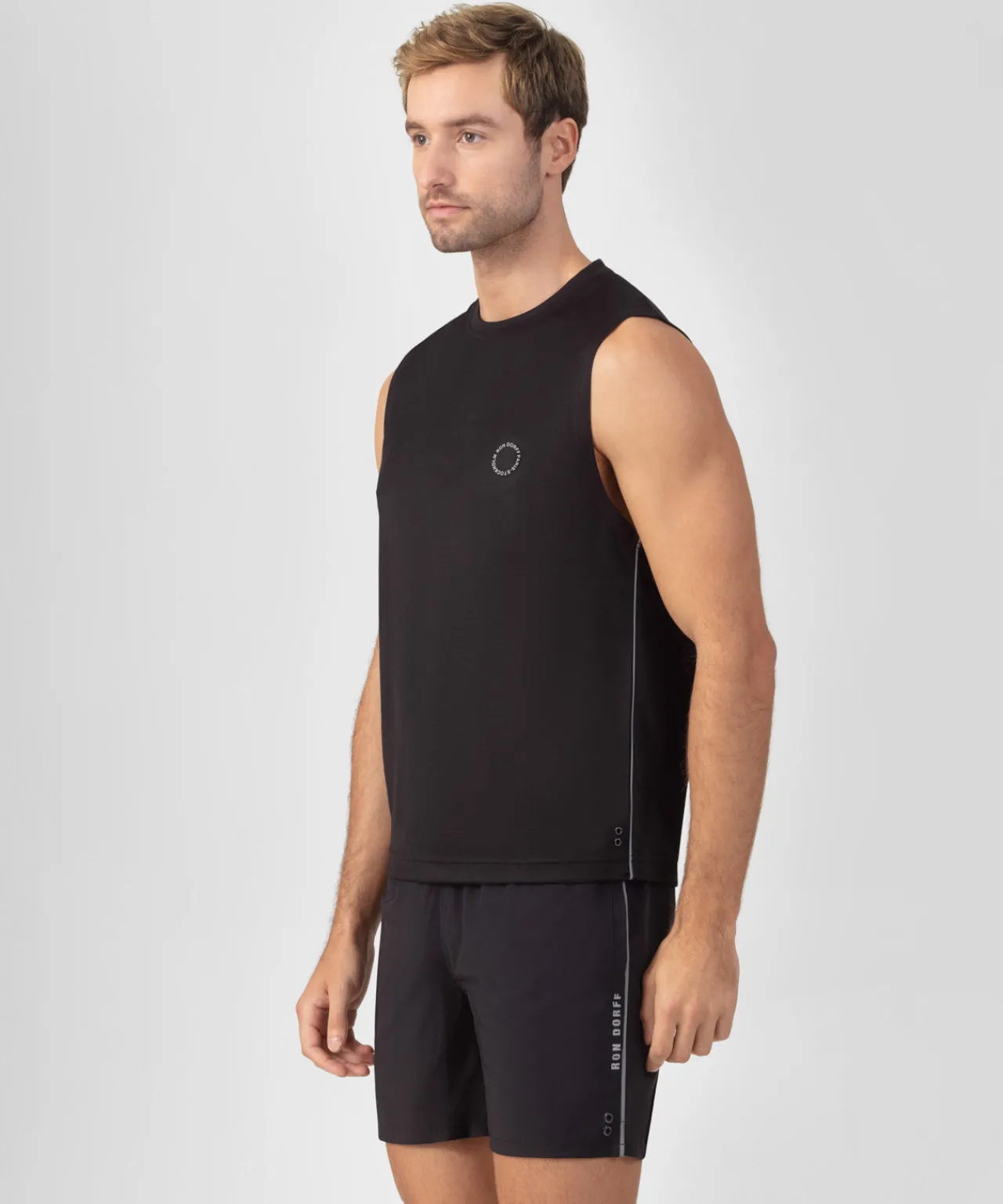 Ron Dorff Lounge T-Shirts | T-Shirts>Sports Sleeveless T-Shirts w. Reflective Piping