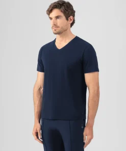 Ron Dorff Lounge T-Shirts | T-Shirts>V Neck T-Shirt Eyelet Edition