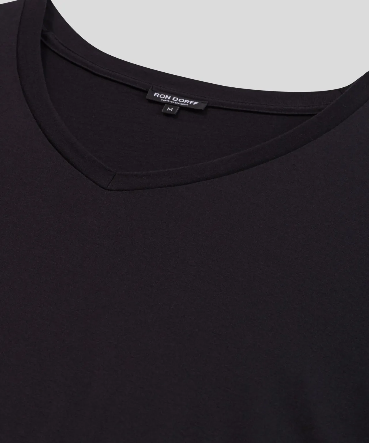 Ron Dorff Lounge T-Shirts | T-Shirts>V Neck T-Shirt Eyelet Edition