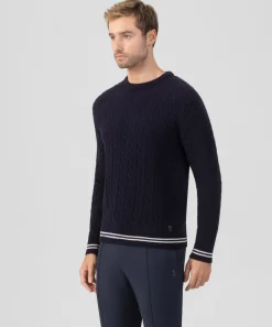 Ron Dorff Cashmere & Knitwear Tops>Wool Cashmere Tennis Sweater