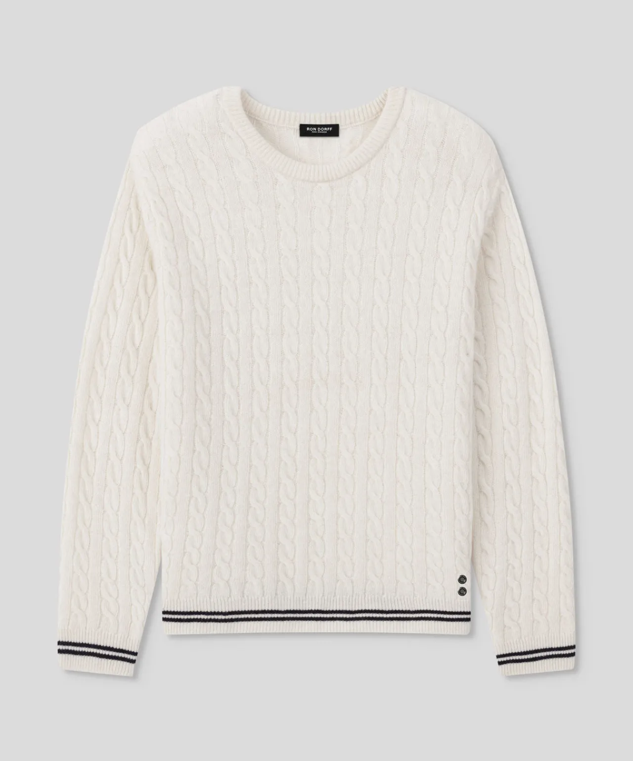 Ron Dorff Cashmere & Knitwear Tops>Wool Cashmere Tennis Sweater