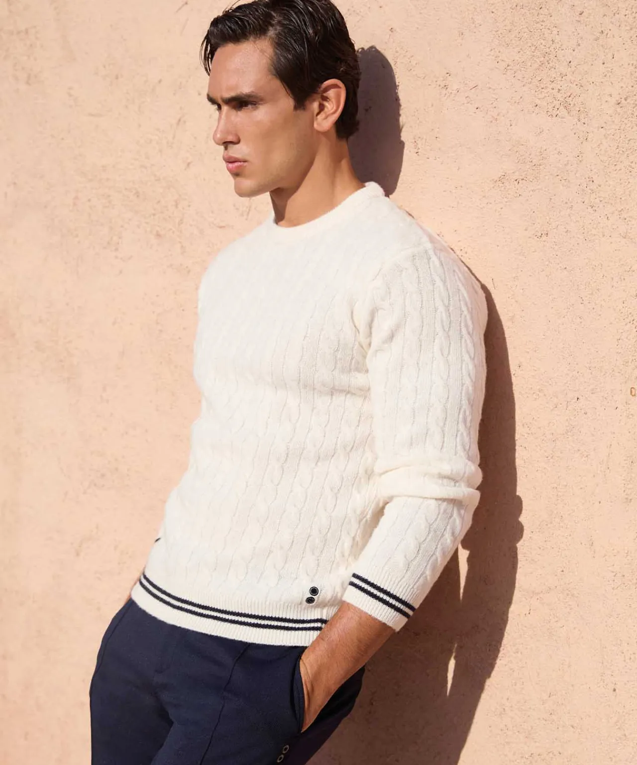 Ron Dorff Cashmere & Knitwear Tops>Wool Cashmere Tennis Sweater